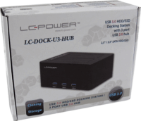 LC-Power LC-DOCK-U3-HUB HDD Dokkoló és klónozó állomás (USB 3.0 - SATA)