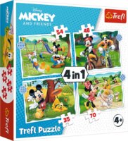 Trefl Egy szép nap Mickey-vel 4 az 1-ben puzzle