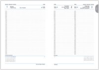 Toptimer Nero A5 2022 Napi naptár - Fekete/piros