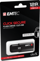 Emtec 128GB B120 Click Secure USB 3.2 Gen 1 Pendrive - Fekete