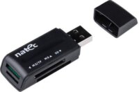 Natec Mini Ant 3 USB 2.0 Kártyaolvasó Fekete