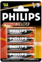 Philips AA ceruzaelem 1.5V PowerLife alkaline 4db/cs blisteres