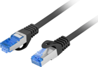 Lanberg S/FTP CAT6a Patch kábel 10m Fekete