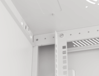 Lanberg 19" Fali rack szekrény 12U 600x450mm - Szürke