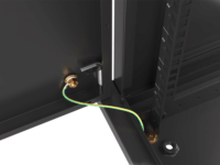 Lanberg 19" Fali rack szekrény 9U 600x450mm - Fekete