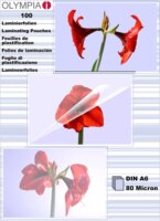 Olympia 80 mikron A6 lamináló fólia ( 100 db / csomag)