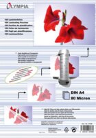 Olympia 80 mikron A4 lamináló fólia (100 db / csomag)