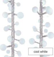 Emos D5AC01 Kül/beltéri LED fényfüzér golyók 4m - Hideg fehér