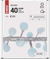 Emos D5AC01 Kül/beltéri LED fényfüzér golyók 4m - Hideg fehér