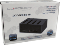 LC-Power LC-DOCK-U3-4B HDD Dokkoló és klónozó állomás (USB 3.0 - eSATA)