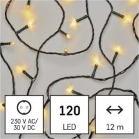 Emos D4AW03 Kül/beltéri LED fényfüzér 12m - Meleg fehér