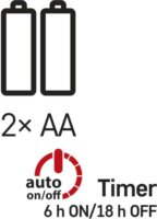 Emos D3AC06 Beltéri LED fényfüzér 0,9m - Hideg fehér