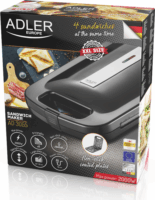 Adler AD 3055 Szendvicssütő