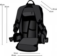 Mantona 17947 Fotós hátizsák - Fekete