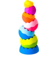 Tomy Fat Brain Toys Színes gömbök Piramis bébijáték
