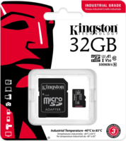 Kingston 32GB Industrial microSDHC UHS-I CL10 Memóriakártya + Adapter