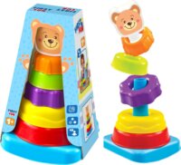 Színes macis piramis bébijáték