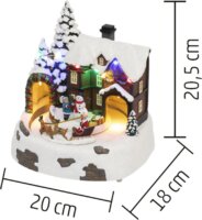 Home DRM 15 Dioráma havas ház karácsonyi asztali dísz