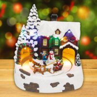 Home DRM 15 Dioráma havas ház karácsonyi asztali dísz