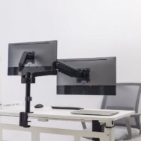 Equip 650133 17"-32" LCD TV/Monitor asztali tartó kar - Fekete (2 kijelző)