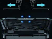 Conceptronic THYIA01B Ergo 17" laptop hűtőpad - Fekete