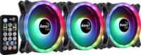 Aerocool Duo 12 Pro 120mm PWM Rendszerhűtő (3db/csomag+Vezérlő+HUB)