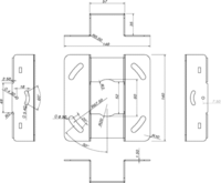 Multibrackets 239066 Mennyezeti projektor tartó - Fehér