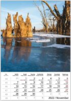 Toptimer 220 x 330mm 2022 Falinaptár - Nemzeti parkjaink