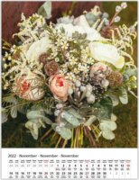 Toptimer 420 x 310mm 2022 Falinaptár - Virágcsokrok
