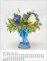 Toptimer 420 x 310mm 2022 Falinaptár - Virágcsokrok