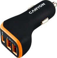 Canyon CNE-CCA08BO 2xUSB + USB-C Autós töltő (18W)