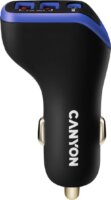 Canyon CNE-CCA08PU 2xUSB + USB-C Autós töltő (18W)