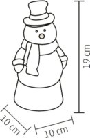 Home LTN 18 LED hóember karácsonyi asztali Dekoráció