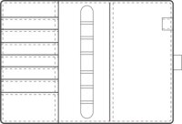 Toptimer Saturnus 180 x 240mm 2022 Gyűrűs kalendárium - Cseresznye