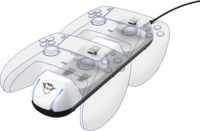 Trust GXT 251 Duo Playstation 5 DualSense kontroller töltőállomás - Fehér