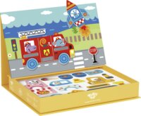 Tooky Toy Járművek Mágneses kirakó 80 darabos