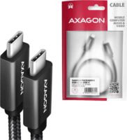 Axagon BUCM32-CM20AB SuperSpeed+ USB-C apa - USB-C apa Adat és töltőkábel (2m)