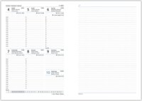 Toptimer Nero A5 2026 Heti naptár - Fekete/piros