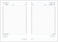 Toptimer Traditional B5 2026 Napi naptár - Bordó