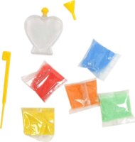 Sötétben világító homok üvegdísz készítő szett