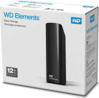 Western Digital 12TB Elements USB 3.0 Külső HDD - Fekete
