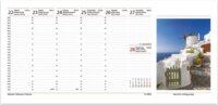 Toptimer 325 x 155mm 2022 Asztali naptár - Mediterrán