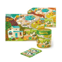 Dodo Toys Farm 50 darabos Puzzle és Társasjáték