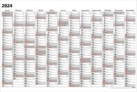 Toptimer Terminus 1180 x 800mm 2024 Plakátnaptár - Mintás