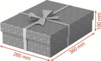 Esselte Home karton Tárolódoboz / Ajándékdoboz 36,8L - Szürke (3 db / csomag)