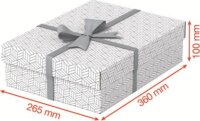Esselte Home karton Tárolódoboz / Ajándékdoboz 36,8L - Fehér (3 db / csomag)