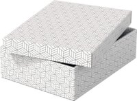 Esselte Home karton Tárolódoboz / Ajándékdoboz 36,8L - Fehér (3 db / csomag)