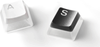 SteelSeries PRISMCAPS Keycap szett - Fehér (Angol)
