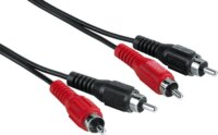 Hama 30457 RCA összekötő kábel 2.5m (2x RCA apa - 2x RCA apa)