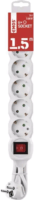 Emos P1621R 6 aljzatos elosztó kapcsolóval 1.5m - Fehér